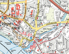 Stadtplan im Maßstab 1 : 20 000, vollfarbig
